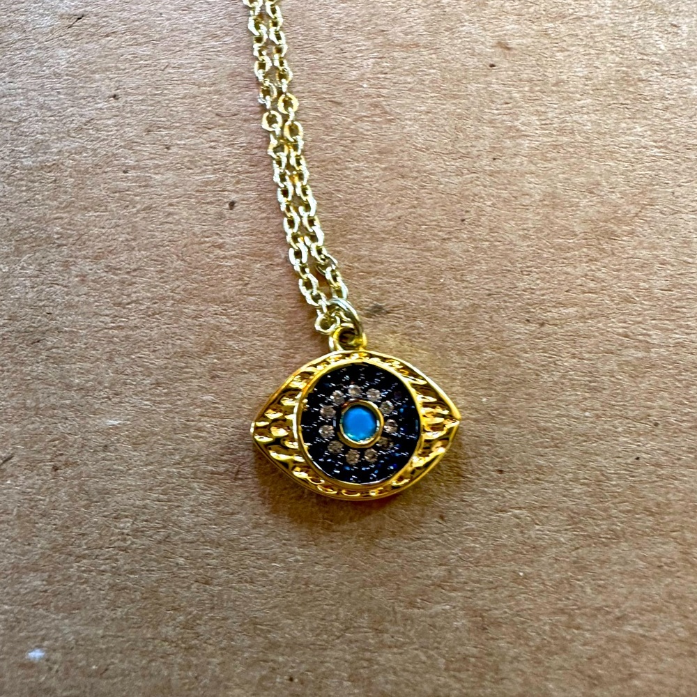 Handmade evil eye necklace 🧿